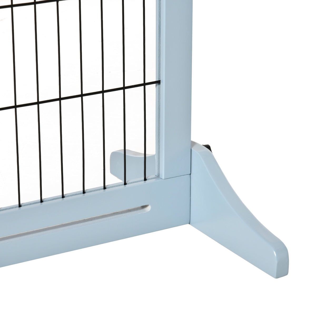 Barrière de sécurité pour chien extensible longueur réglable 104-180 x 36 x 69 cm pin bleu gris-7