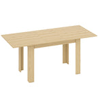 Table à manger extensible, table de cuisine rectangulaire, pour 6-8 personnes, 140-180 x 80 cm, effet bois naturel-0