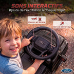 Voiture Porteur pour Enfants Shelby, Dossier, Anti-Basculement, Sons, Compartiment, 18-72 Mois, 80x25,5x33cm, Noir-5