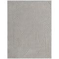 Tapis salon 230 x 160 cm, tapis à poils épais géométrique, moelleux et antidérapant, gris-0