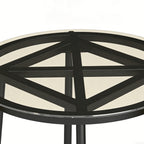 Salon de Jardin Extérieur 3 Pièces en Résine Tressée, Table en Verre Trempé, 2 Fauteuils avec Coussins, 62x73x79cm, Crème-9