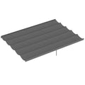 Toile de toit pour pergola tonnelle rétractable de 4 x 3 m - toile uniquement 350 x 260 cm gris clair-0