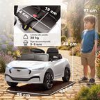 Voiture électrique enfant Ford Mustang Mach-E sous licence officielle 12 V télécommande 2,4 G 2 moteurs 92x55x44cm blanc-2