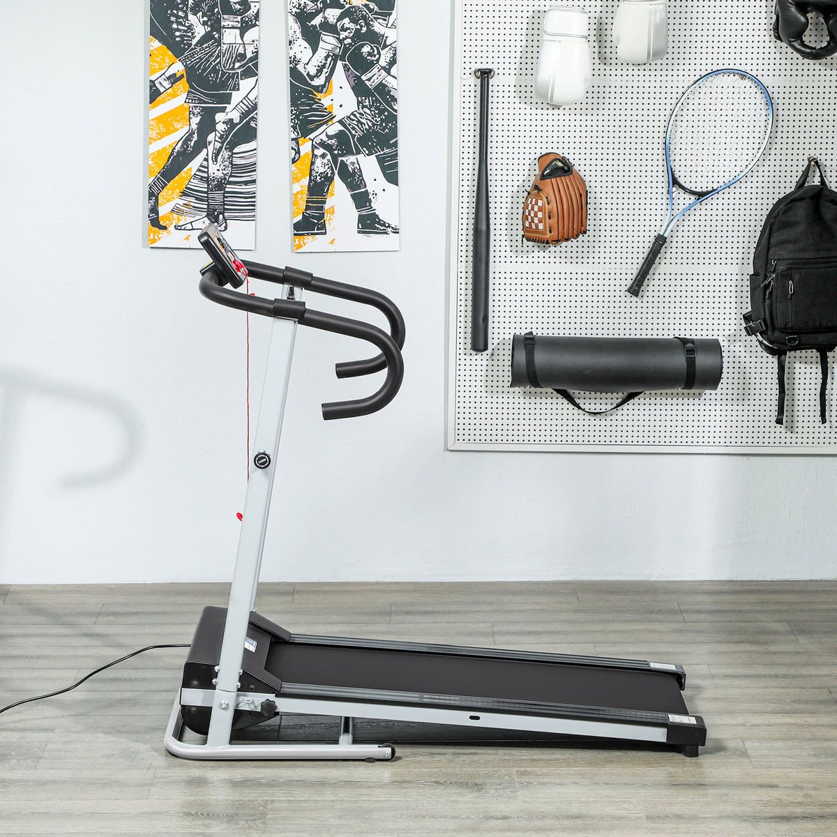 Tapis de course Fitness électrique pliable - .fr x FFHandball - 1 à 10 Km/h écran multifonctions - puissance 500 W-7