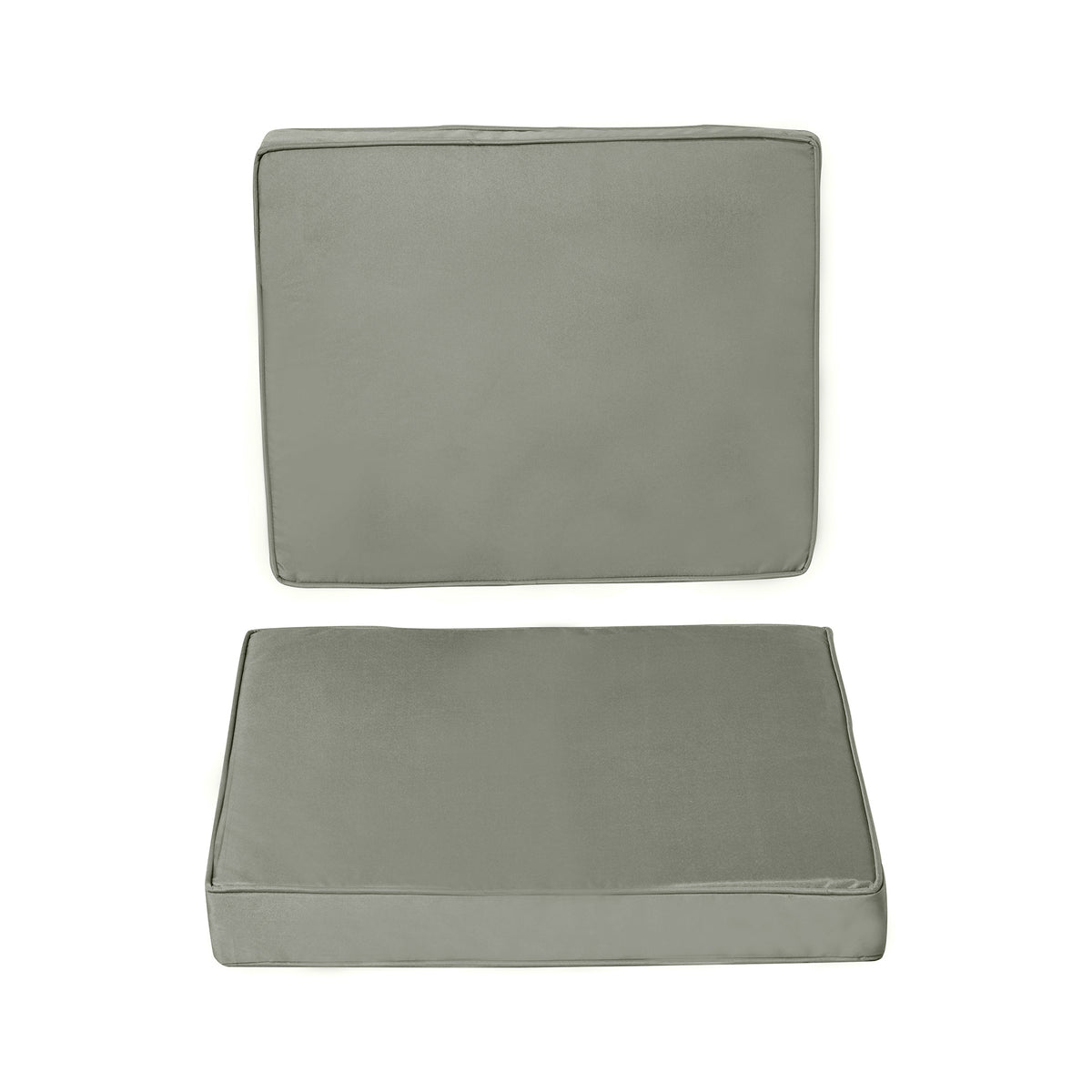 Coussins pour chaise fauteuil de jardin coussins d'assise de dossier déhoussables polyester 56x52/56x46cm gris foncé-0