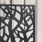 Jardinière avec treillis, bac à fleurs pour plantes grimpantes, légumes, fleurs en métal 61 x 23 x 113 cm noir-7