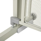 Barrière de sécurité pour animaux domestique fermeture automatique double verrouillage largeur 75-103 cm gris-8