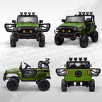 Buggy 4x4 voiture électrique enfant UTV avec télécommande 2.4Ghz 2 moteurs 12 V vert-8