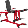 Machine d'Extension de Jambe 3 en 1 Charge 300 kg, Dossier et Positions Réglables, Disques Libres, 163x58x118cm, Rouge-0