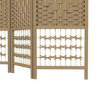 Paravent intérieur en bois séparateur de pièce cloison pliable 3 panneaux 120 x 170 cm bois naturel-8