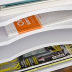 Lot de 2 organiseurs bureau bois blanc avec couches fournitures support d'imprimante dim. 35,5L x 25l x 28,6H cm-7