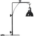 Support de lampe chauffante pour reptiles hauteur et largeur réglables pour amphibiens base en acier 32 x 9 x 67 cm noir-0
