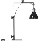 Support de lampe chauffante pour reptiles hauteur et largeur réglables pour amphibiens base en acier 32 x 9 x 67 cm noir-0