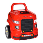 Camion mécano 2 1 - Jouet Bricolage Enfant - Établi - Jeu imitation mécanicien - Nombreux PP ABS Rouge-0