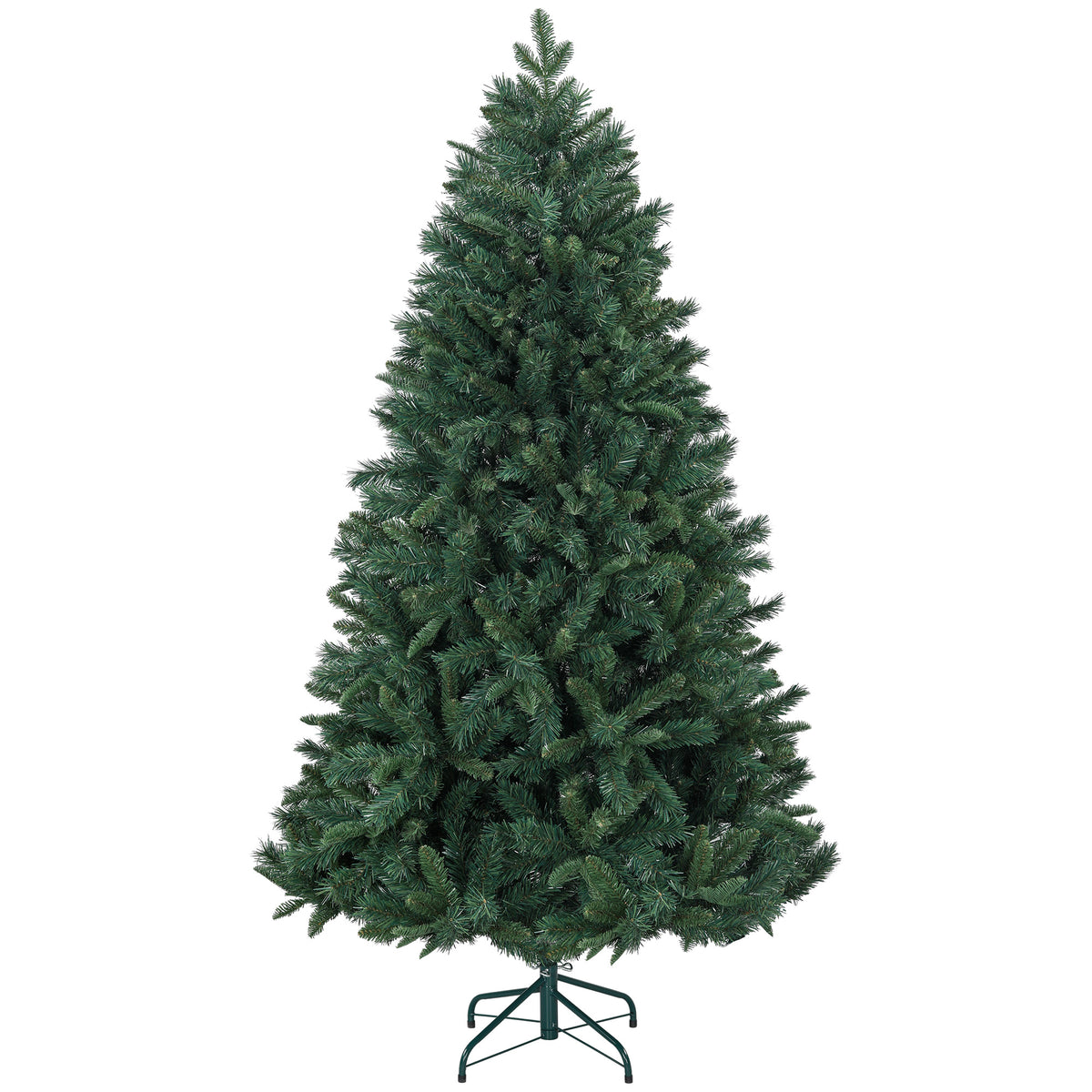 Sapin de Noël Artificiel 180 cm Arbre de Noël avec support en acier pliable, 1061 branches, décoration de Noël, vert-0