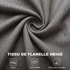 Fauteuil de Salon, Fauteuil d'Appoint Mi-Siècle Moderne en Velours avec Haut Dossier Capitonné à Oreilles, Gris-5
