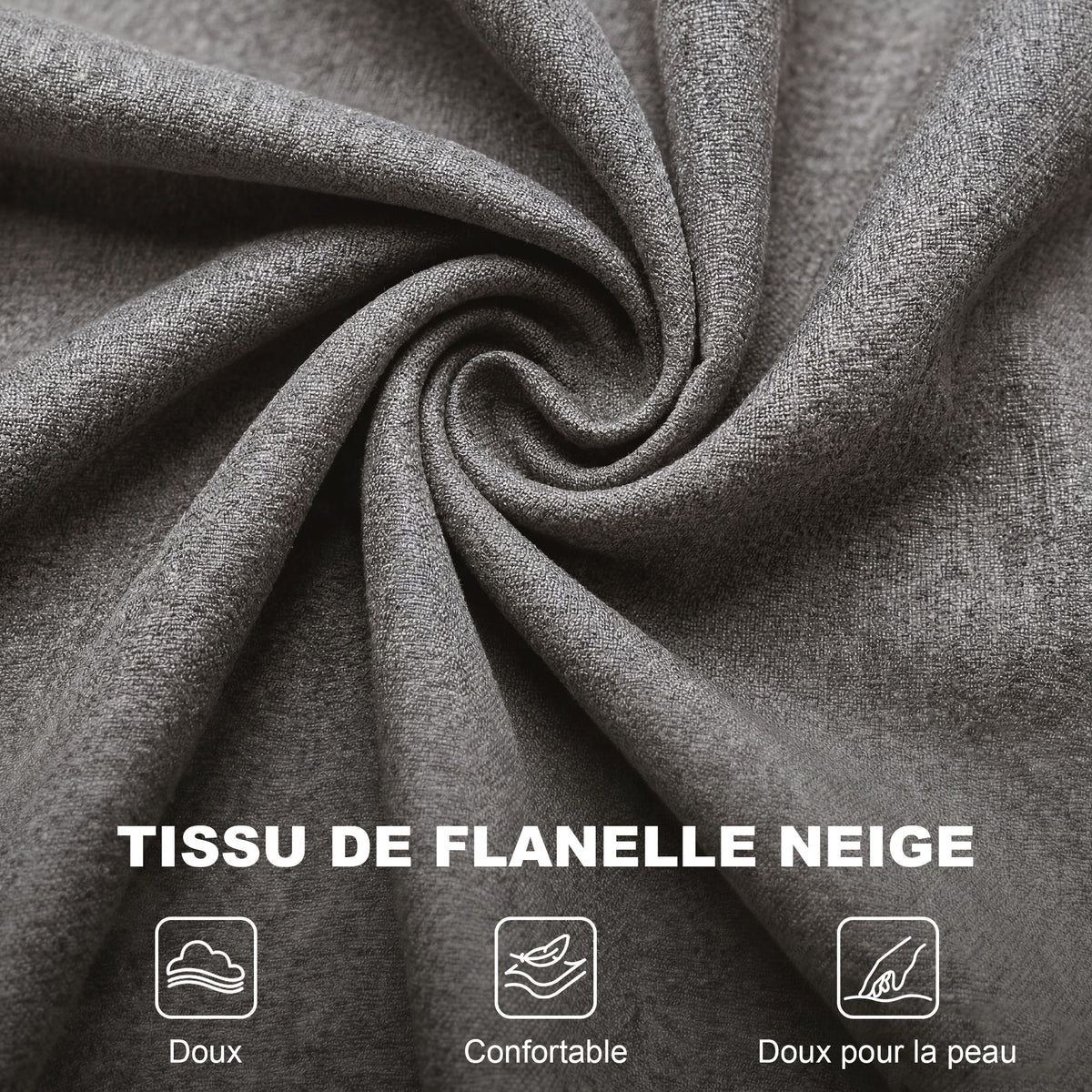Fauteuil de Salon, Fauteuil d'Appoint Mi-Siècle Moderne en Velours avec Haut Dossier Capitonné à Oreilles, Gris-5