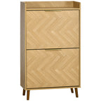Meuble à chaussures à 2 abattants pour petit entrée salon chambre 70 x 30 x 120 cm-0