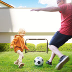 Lot de 2 Mini Cages de Football Pliables avec Filet et Piquets d'Ancrage au Sol, Métal Époxy et Oxford, 90x36x60cm, Noir-8