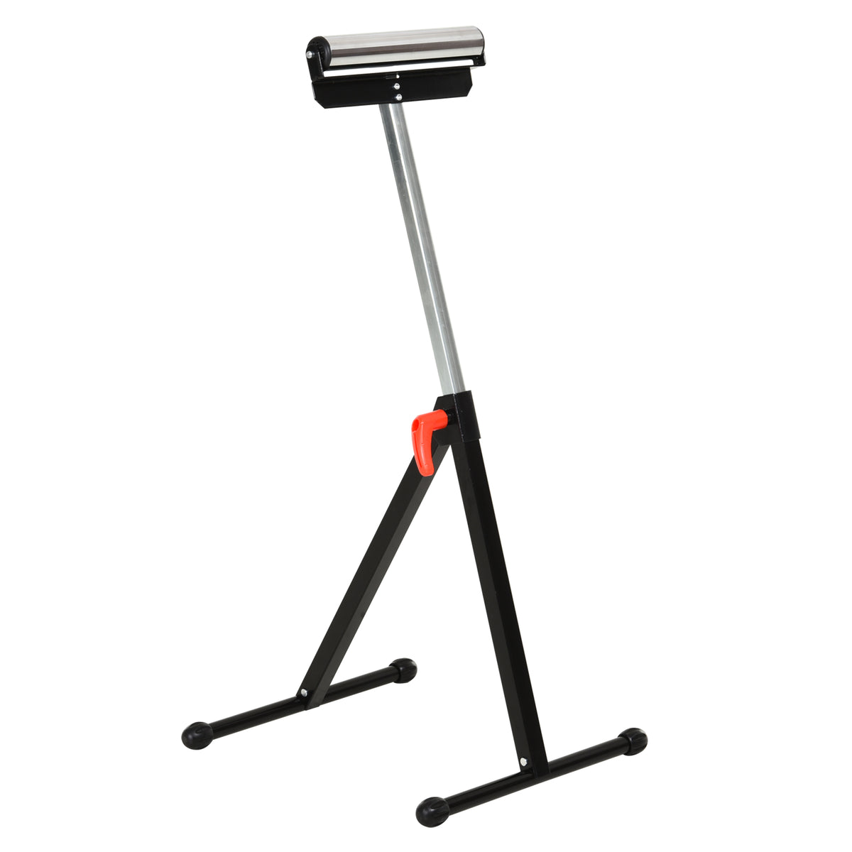 Servante d'atelier à rouleau pliable, support avec rouleau hauteur réglable 68 à 110 cm, charge max. 90 kg, noir-0