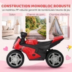 Draisienne pour Enfant, Vélo d'Équilibre avec Musique et Roues Extra-Larges, pour Filles et Garçons 18-36 Mois, Rouge-6