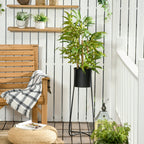 Bambou artificiel plantes artificielles hauteur 60 cm - tronc branches lichen feuilles grand réalisme pot inclus-5