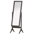 Miroir en Pied Grand Miroir de Sol Inclinaison réglable pour Dressing Chambre dim. 47L x 46l x 148H cm en café-0