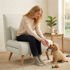 Fauteuil chauffeuse convertible 3 en 1 lit fauteuil lit 1 place dossier 5 positions en tissu avec coussin, crème-6