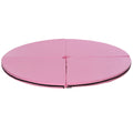 Tapis de Pole Dance Pliable - Tapis de Protection Ø 150 cm Épaisseur 5 cm - Revêtement Plastique Rose-0