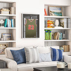 Frame box T-frame cadre aluminium pour maillot porte acrylique doublure interne feutre 70 x 90 cm-8
