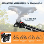 Remorque vélo remorque de transport pour vélo 70 L 155L x 71,5l x 77H cm poignée barre d'attelage universelle pliable acier Charge max. 40 Kg noir-3