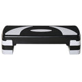 Stepper Fitness Aérobic hauteur réglable 10/15/20 cm surface antidérapante 80 x 31 x 20 cm plastique noir gris-0