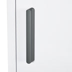 Armoire à pharmacie murale 2 étagères 3 niveaux avec porte aimantée métal 30 x 12 x 60 cm blanc-7
