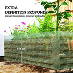 Jardinière surélevée en acier galvanisé, lit de jardin avec fond ouvert, 180 x 90 x 57,5 cm, vert clair-3