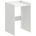 Meuble Machine à Laver avec Plan de Travail, Style Moderne, Anti-Basculement, Meuble de Rangement, 64x60x97,5cm, Blanc-0