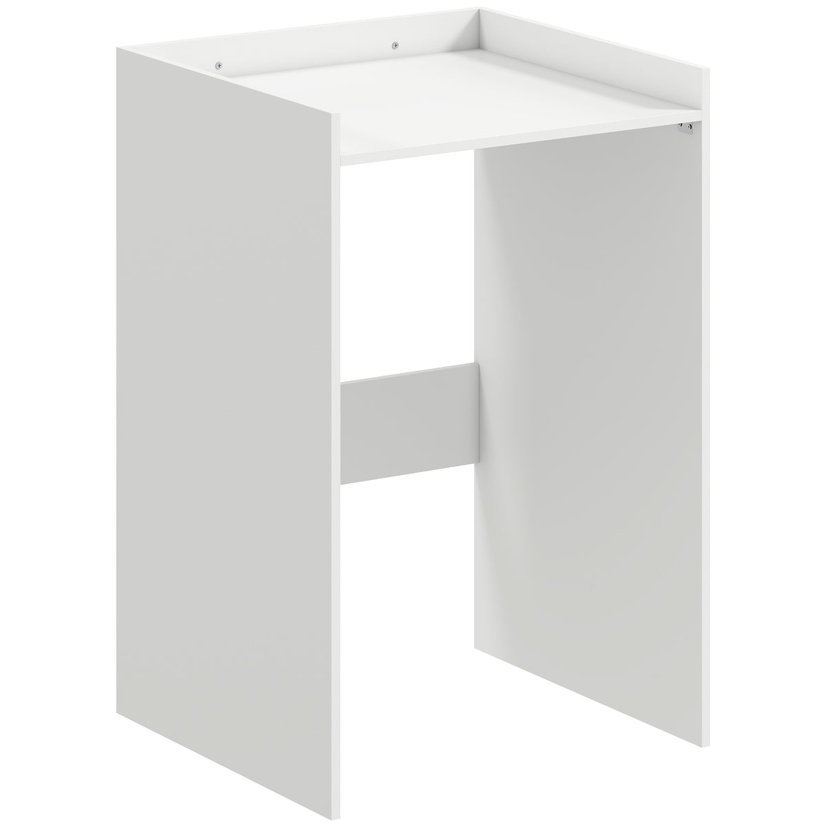 Meuble Machine à Laver avec Plan de Travail, Style Moderne, Anti-Basculement, Meuble de Rangement, 64x60x97,5cm, Blanc-0