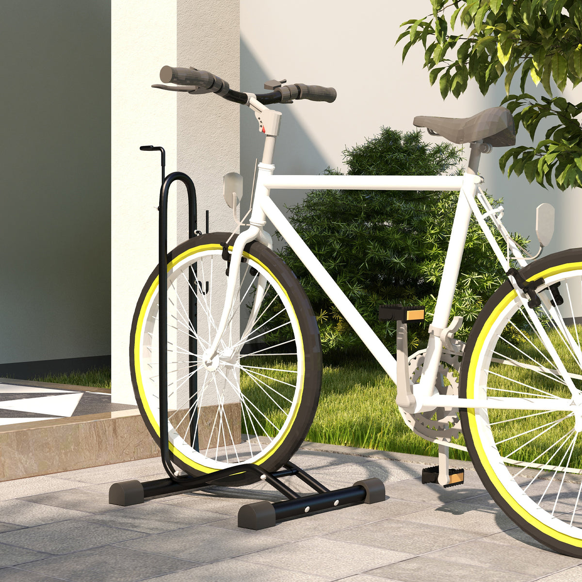 Porte-vélo autoportant idéal pour votre garage maison ou magasin de vélos pour les vélos 24 à 29" et vélo 700 c-1