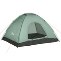 Tente de camping 2 personnes camouflage tente dôme légère ventilée facile à monter avec portes zippées-0