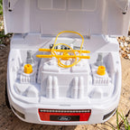 Voiture Porteur pour Enfants Shelby, Dossier, Anti-Basculement, Compartiment, 18-72 Mois, 80x25,5x33cm, Blanc-9