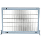 Barrière de sécurité pour chien extensible longueur réglable 104-183 x 36 x 69 cm pin bleu-8