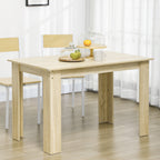 Table à manger table de cuisine design moderne avec grand plateau 2-4 personnes en bois dim. 120L x 69l x 75H cm chêne-9