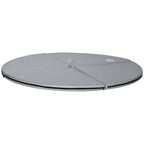 Tapis de pole dance pliable - pole dance mat - tapis de protection Ø 150 cm épaisseur 5 cm - revêtement plastique gris-6