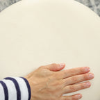 Pouf tabouret repose-pied coffre de rangement en velours côtelé 36 x 36 x 44 cm pour salon chambre beige-8