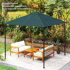 Toile de rechange pour pavillon tonnelle tente toit de remplacement gazebo de jardin tissu polyester 180 g/m²-9