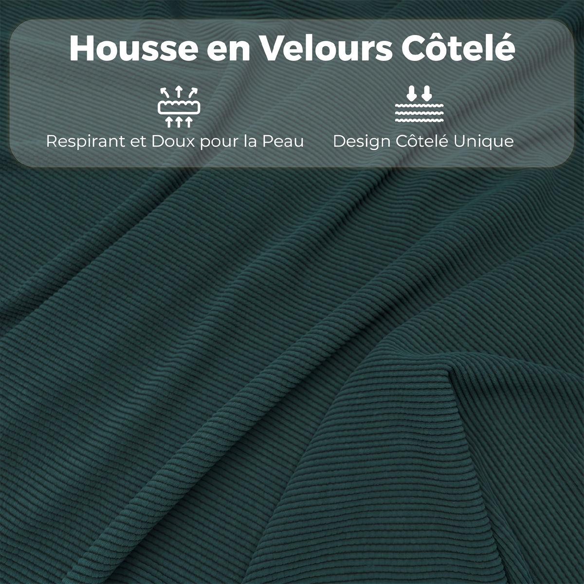 Lot de 2 chaises pliantes chaises de salle à manger portables avec assises et dossiers rembourrés en velours côtelé bleu-6