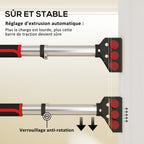 Barre de traction pour porte, barre de musculation pour cadres de porte sans vis - longueur ajustable (89-137cm)-6