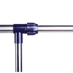 Portant à Vêtements, Tringle Réglable à Roulettes en Acier Inox, Charge Max. 25 kg, Argent-7