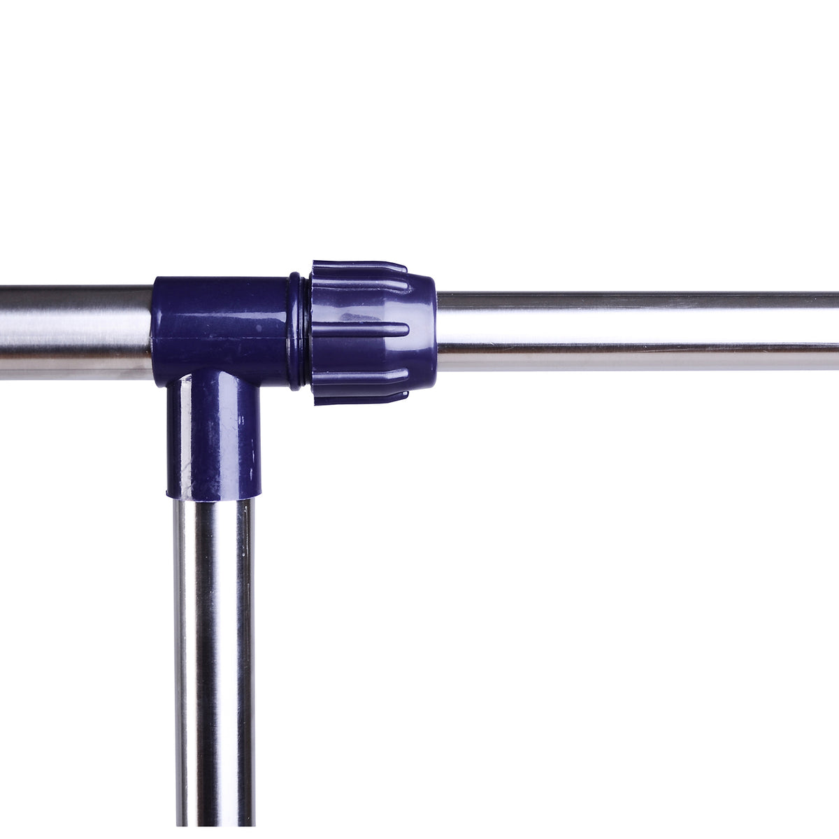 Portant à Vêtements, Tringle Réglable à Roulettes en Acier Inox, Charge Max. 25 kg, Argent-7