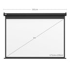 Écran vidéoprojecteur motorisé et électrique 84 Pouces, 4:3 4K HD, panneau de commande et télécommande-2