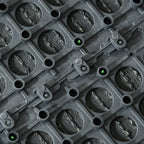 Gazon synthétique Artificiel Set de 10 Dalles Carreaux 30 x 30 cm épaisseur Confort 3,5 cm à emboîter Vert-7